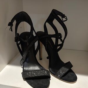 Rebecca Minkoff Black Strappy Heels